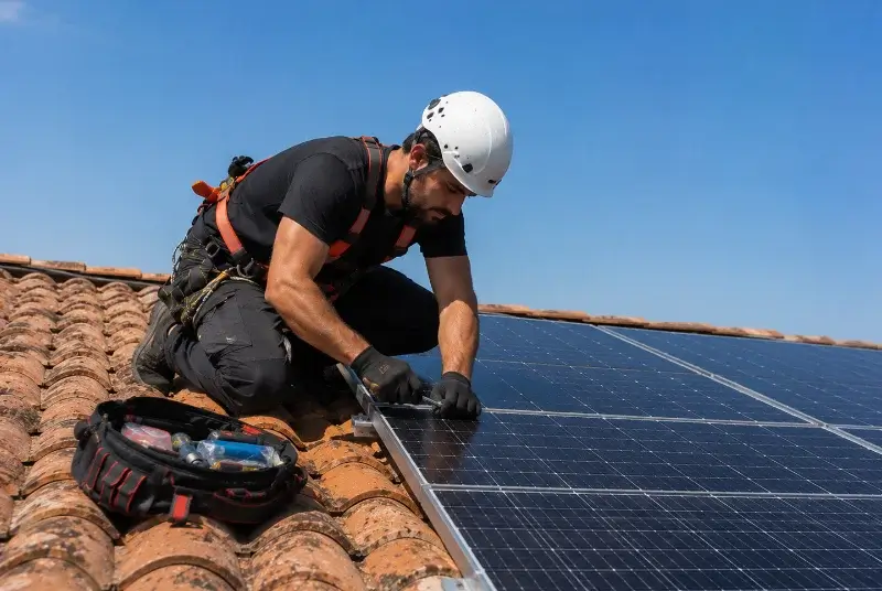 Maintenance et monitoring de panneaux solaires à Gigondas